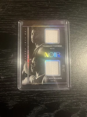 2021-22 Panini Noir Two-Shot Rookie Jerseys Cameron Thomas Day’Ron Sharpe /99 - Image 1 of 2