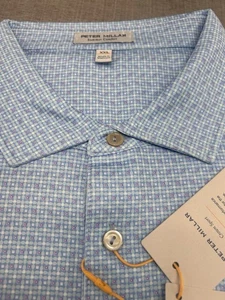 Peter Millar Golf Polo Shirt Mens XXL Summer Comfort Cocktail Geo Performance - Picture 1 of 4