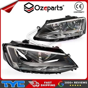 Pair LH + RH Head Light Lamp (Non Xenon) For Volkswagen VW Jetta 1B 2011~2014 - Picture 1 of 6
