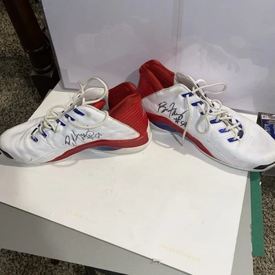 Detroit Shock WNBA Early 2000's Game Worn Signed  Shoes 11 1/2 Barb  Farris JSA - Image 1 of 4