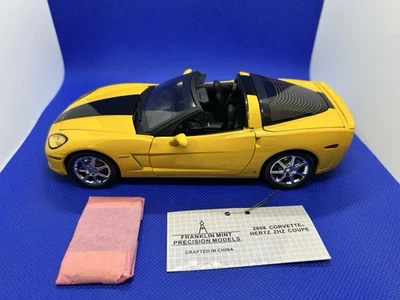Corvette Hertz ZHZ LE 696/2500 B11F869 2008 Franklin Mint amarillo Foto 1 de 4