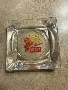 Vintage Manners Big Boy Hamburger Restaurant Glass Ashtray - Picture 1 of 3