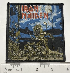 Iron Maiden Margaret Thatcher Black Border Woven Patch - Picture 1 of 1