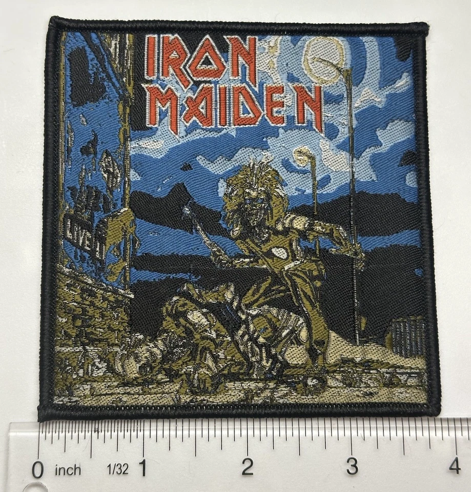 Iron Maiden Margaret Thatcher Black Border Woven Patch - Image 1 of 1