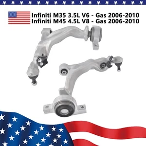 Pair Front Lower Control Arms for INFINITI M35 & M45 2006 2007 2008 2009 2010 - Picture 1 of 11