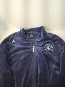 Georgetown Hoyas Jordan Nike Dri Fit Elite Full Zip Jacket Sweater 3XL Purple - Picture 1 of 7