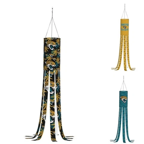 Jacksonville Jaguars Outdoor Garden Windsock Decor Porch Deck Wind Sock 6*40in Cover