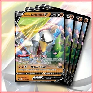 Pokemon TCG: Galarian Sirfetch'd V SWSH043 Sword & Shield Promo Set of 4 - Picture 1 of 2
