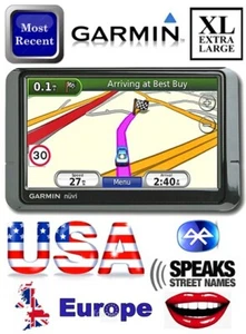 GARMIN 760 SAT NAV 2024 USA UK NTH EUROPE BLUETOOTH SPEAKS STREET NAMES B-SCREEN - Picture 1 of 24