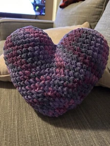 Handmade plushie heart pillow - Picture 1 of 3
