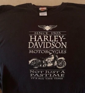 Harley Davidson T-Shirt - Not Just A Passtime - Gr. XL - Body Wyoming - Bild 1 von 3