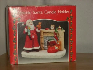 Portavelas de cerámica navideña sin marca para Santa en caja - Imagen 1 de 6