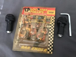 Lockhart Phillips Black 7/8 Motorcycle Bar Ends - Picture 1 of 4
