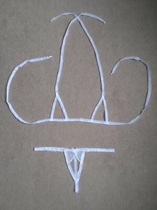 Women Sexy Exotic Lingerie with G-String Thong open cotch and top. Medium size. - Picture 1 of 3