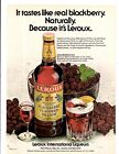 1980 Print Ad Leroux International Liqueuers Blackberry Flavored Brandy Recipe