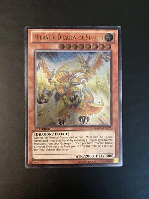 Yu-Gi-Oh! Hieratic Dragon Of Sutekh GAOV-EN025 Rare Ultimate 1St Edition - Image 1 of 4