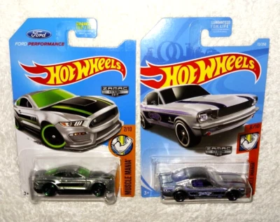 ЛИТЫЕ МОДЕЛИ АВТОМОБИЛЕЙ HOT WHEELS ZAMAC FORDSHELBY GT350R & '65 MUSTANG 2+2 FASTBACK HW - Изображение 1 из 3