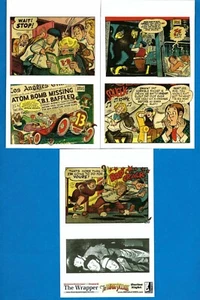 THREE STOOGES FLEER EXTENSION RRPARKS 2017 -3 UNCUT PANELS #S243-247 CARDS RETRO - Picture 1 of 2