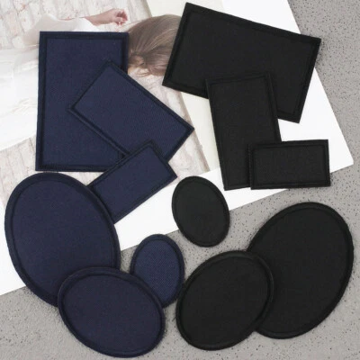 6Pcs/Set Fabric Iron-on Blank Patches Repair Appliques DIY Hat Clothes Shoes Bag - Image 1 of 4