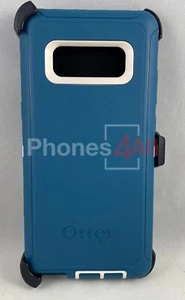 OtterBox Defender Screenless Case w/holster Samsung Galaxy Note 8- Big Sur Blue - Picture 1 of 9