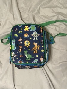 Disney Toy Story Blue Insulated Lunch Box Bag- Buzz Lightyear & Woody Used Light - Picture 1 of 10