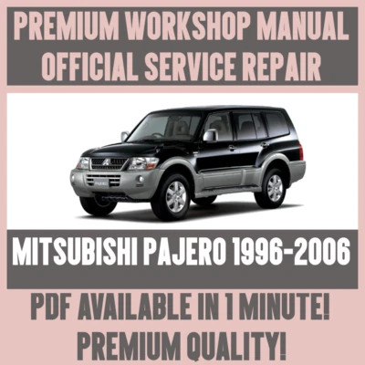 MANUALE OFFICINA GUIDA ASSISTENZA E RIPARAZIONE per MITSUBISHI PAJERO 1996-2006
