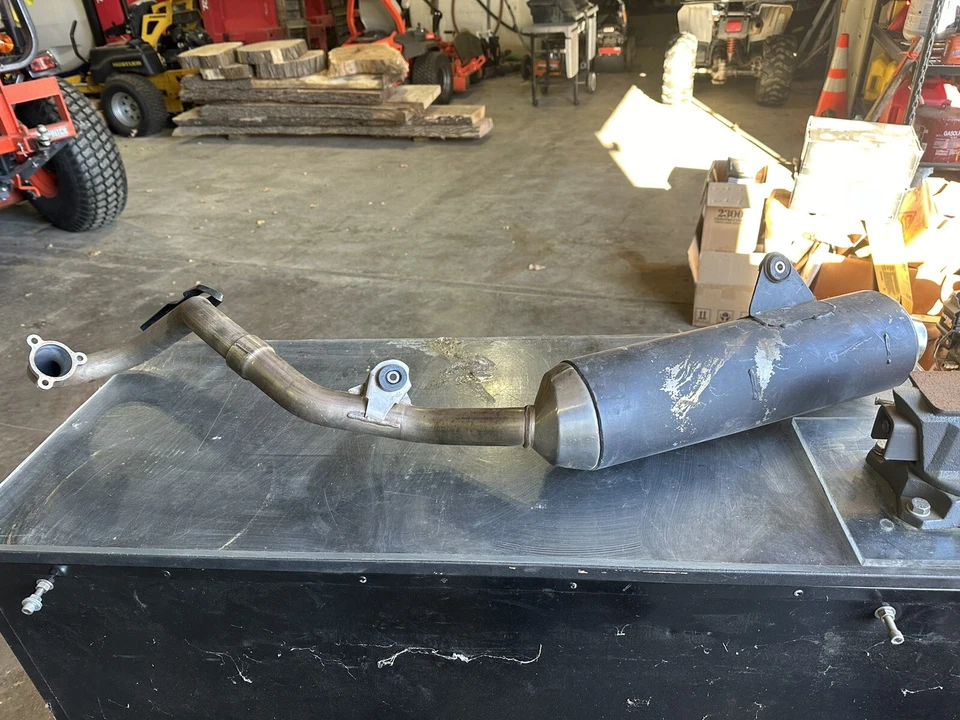 2008 Can am Ds450 Stock Exhaust & Header. - Image 1 of 4