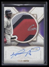 2021 Topps Definitive Autograph Relics Purple ARCDO David Ortiz Patch Auto 5/10