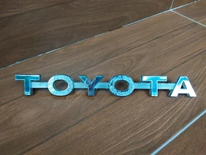 TOYOTA Metal Vintage Emblem Badge may fit Toyota Land cruiser FJ 1970s - Picture 1 of 16