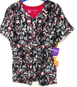 Landau Urbane Scrub Top, Size Medium, Very Nice, Color ~ Multi, NWT - Picture 1 of 6
