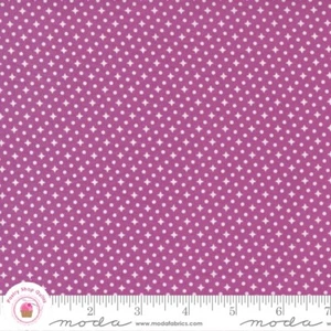 Moda ZINNIA 24136 15 Purple Stars April ROSENTHAL Quilt Fabric Retro - Picture 1 of 6