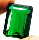 Certified 67+ Cts Natural Translucent Emerald Cut Green Emerald Loose Gemstone