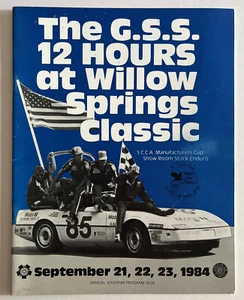 SCCA G.S.S. 12 Hours at Willow Springs Classic Racing Program First Race - Rare! - Picture 1 of 12