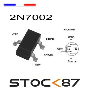 1527# Transistor CMS MOSFET 2N7002 20er Set - Bild 1 von 1