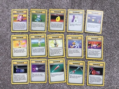 Complete Pokémon Base Set Trainer And Energy Set # 70-102/102 Total 33 Cards - Image 1 of 4