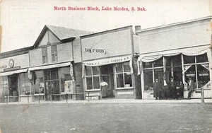 Lake Norden - SD Dakota du Sud - N Business Block - Banque - Poste - Drogue - Photo 1/2
