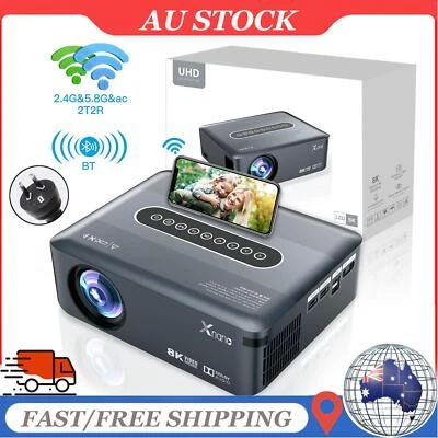 Ultra HD 8K Decoding Projection 1080p Android Movie Projector Phone Laptops AJ - image 1 of 4