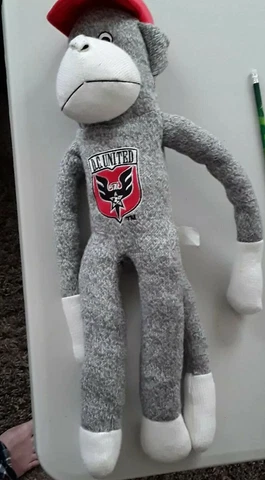 2011 D.C. United Team Sock Monkey Plush Forever Collectables MLS Soccer Cover