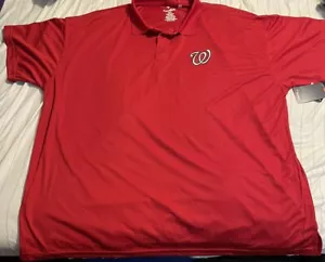 Polo rojo para hombre Washington Nationals Fanatics talla 4XL nuevo con etiquetas - Imagen 1 de 8