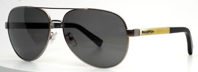 ERMENEGILDO ZEGNA EZ0010 15N Gunmetal Mens Aviator Sunglasses 62-15-140 B:51 - Image 1 of 4