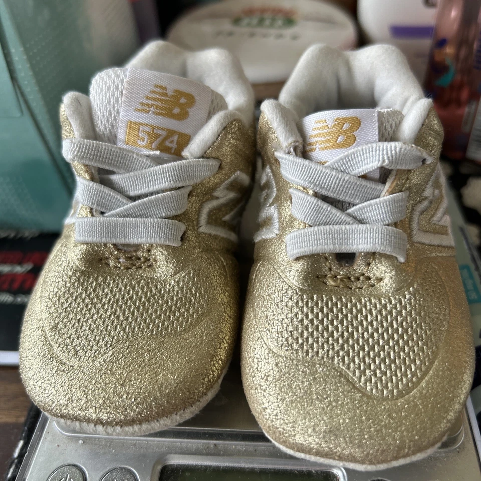 New Balance 574 infant size 2 shoes - Image 1 of 4