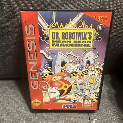 Dr. Robotnik's Mean Bean Machine (Sega Genesis, 1993) CIB TESTED WORKING - Image 1 of 4
