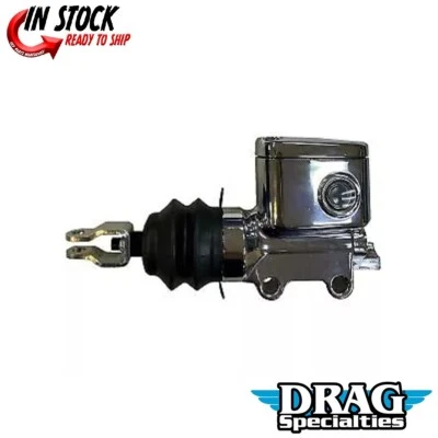 DRAG SPECIALTIES 1731-0762 Chrome Rear Brake Master Cylinder for 18-22 Softails - Image 1 of 3