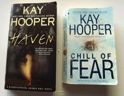  Lot Of 2 Kay Hooper Bishop /Special Crimes Unit Haven, Chill of Fear Foto 1 de 3