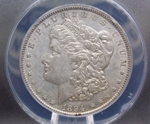 1894 "O" Morgan SILVER Dollar $1 ANACS AU50 #543 East Coast Coin & Collectables Cover