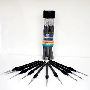 Detailing Paint Brushes for Miniatures Model Painting Set (Set of 10) - Picture 1 of 2