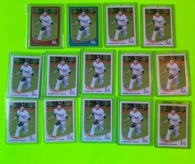 Christian Yelich Base Target Red Walmart Blue Rc Rookie 2013 Topps Update US290 - Image 1 of 4