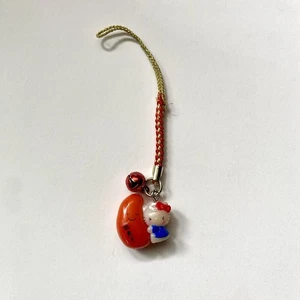 Hello Kitty 2004 Mentaiko Gotochi VTG Phone Charm Keychain Sanrio Japan - Picture 1 of 4
