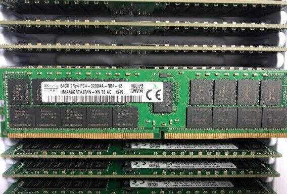 64G RAM SK hynix 2RX4 PC4-3200A DDR4 ECC Memory REG HMAA8GRTAJR4N-XN T8 AC - Image 1 of 1