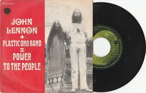 RARE SP JOHN LENNON--POWER TO THE PEOPLE-APPLE-FRENCH - Picture 1 of 2
